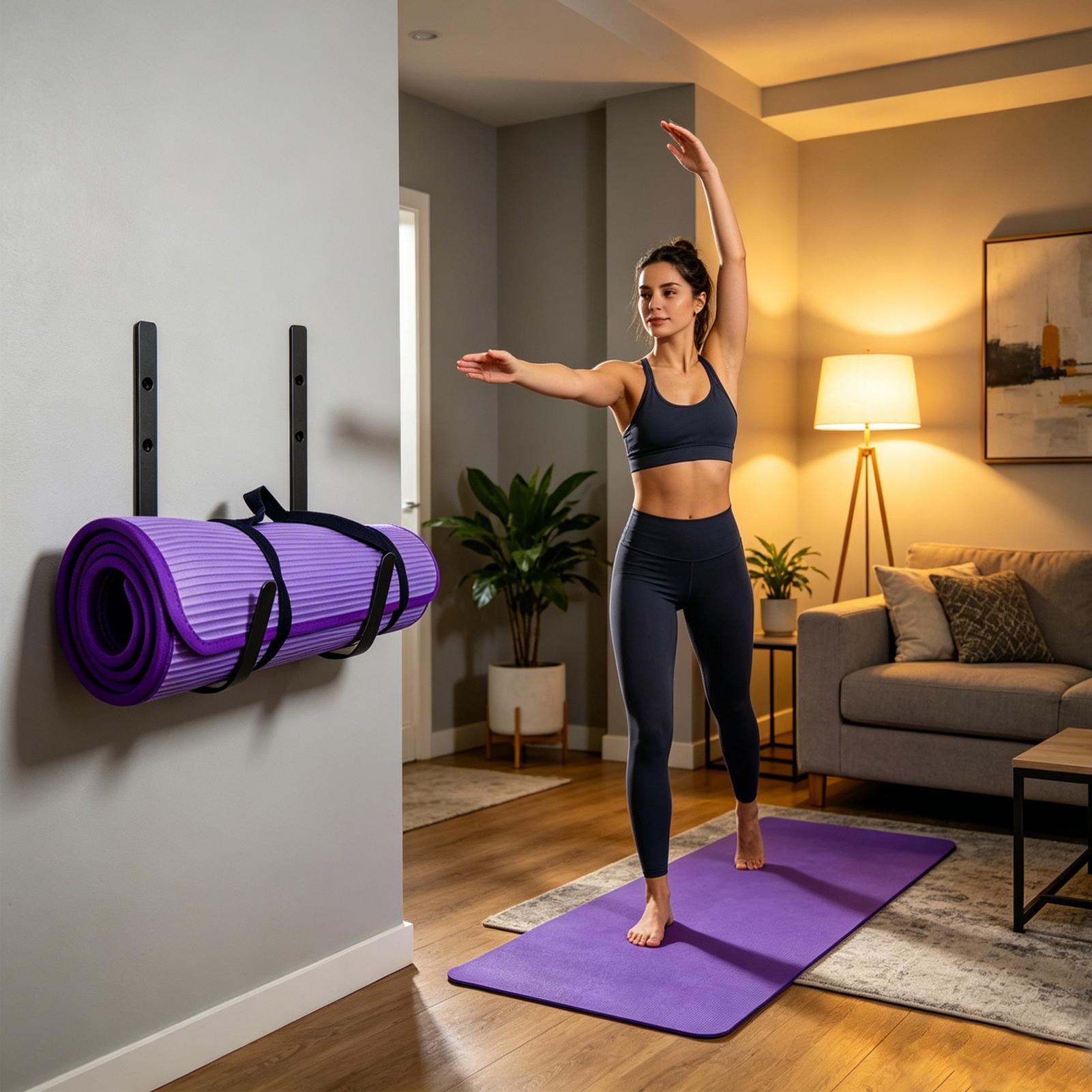 Yoga Mat Wall Mount Foam Rolle - огляд і ціна Pilates Yoga Room