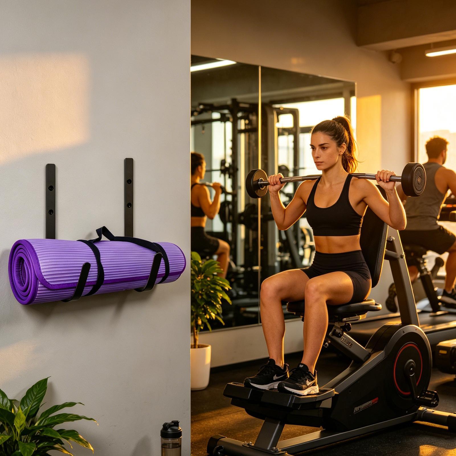 Yoga Mat Wall Mount Foam Rolle - огляд і ціна Pilates Yoga Room