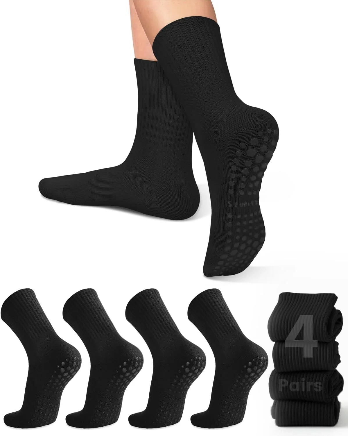 4 pairs of women's yoga socks, - огляд і ціна Pilates & Yoga Unleashed Studio Tuckahoe