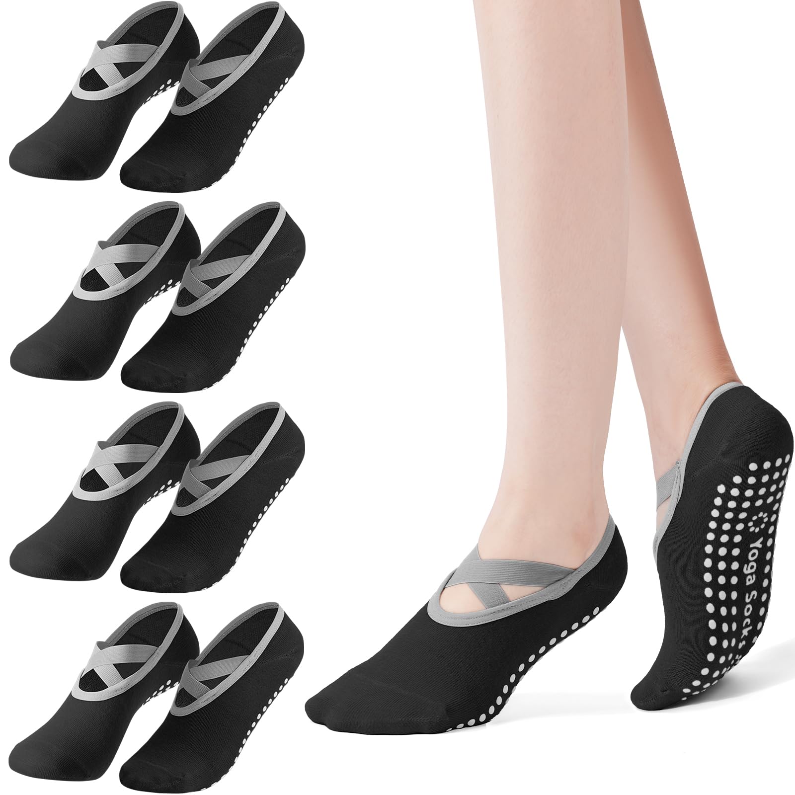 4-Pack Women's Pilates Socks,  - огляд і ціна Medias Para Pilates Y Yoga