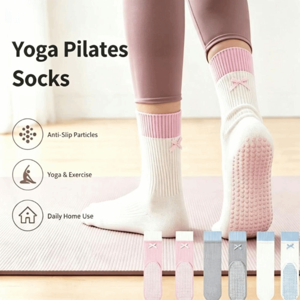 New Cotton Yoga Socks Non Slip - огляд і ціна Pilates Yoga Y Barre