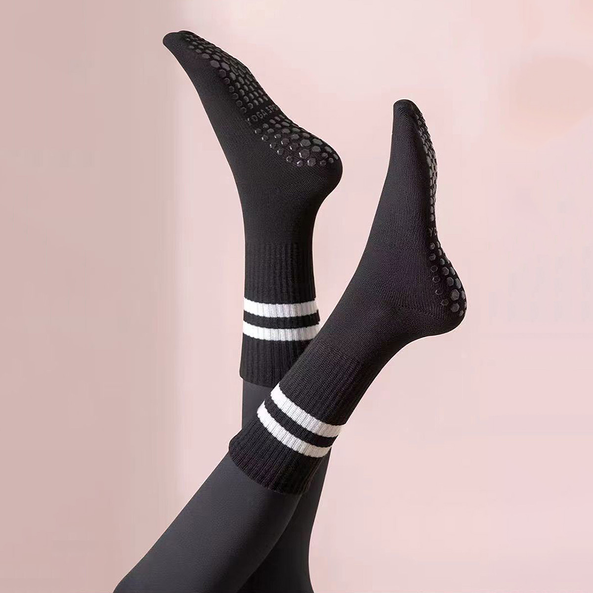 3 Pairs Long Yoga Socks with G - огляд і ціна Medias Para Pilates Y Yoga